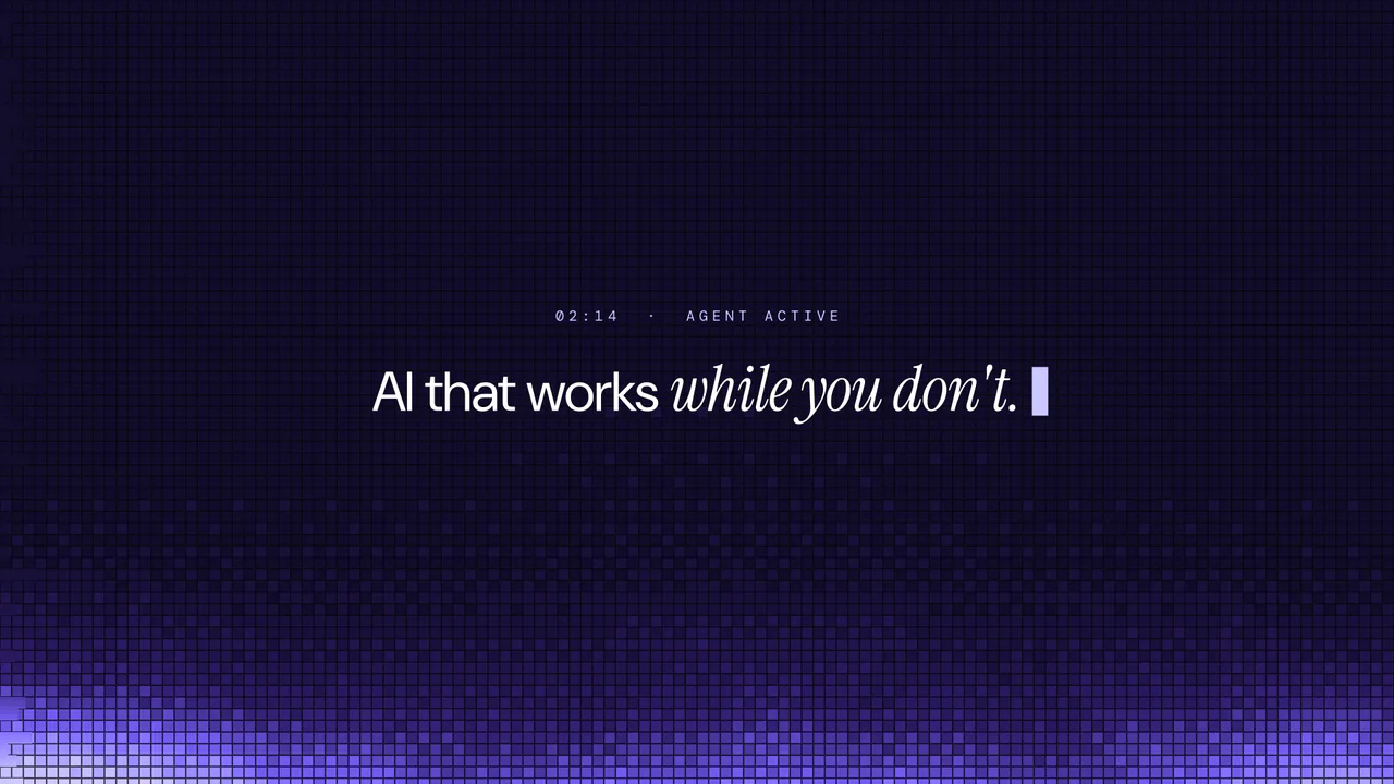 Hook · AI that works while you don't