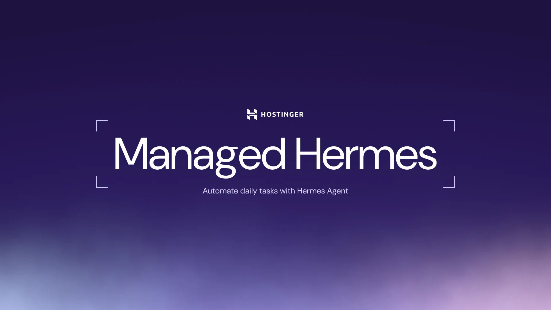 Hostinger - Hermes Agent — final render