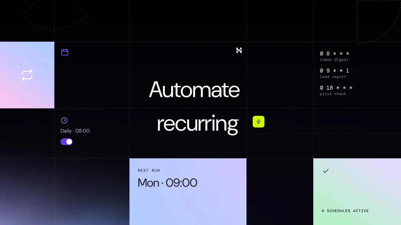 Automate recurring work. (bento)