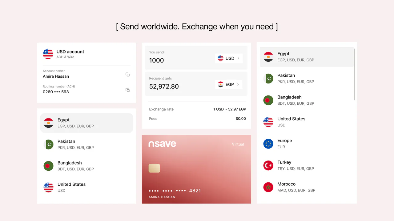 Nsave - One Account. Global — frame 9