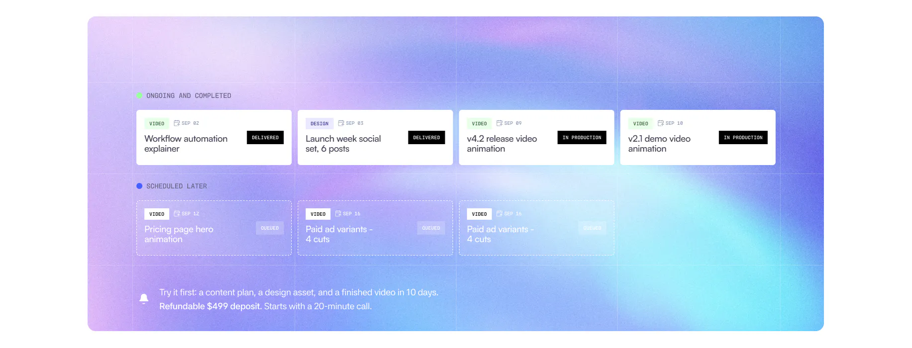DROP - Funnel — Content board