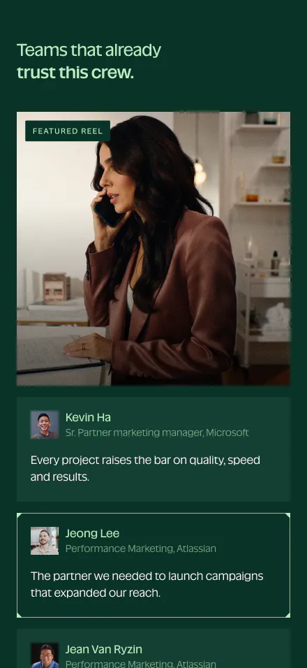 Motionhouse - Landing Page — mobile, Proof