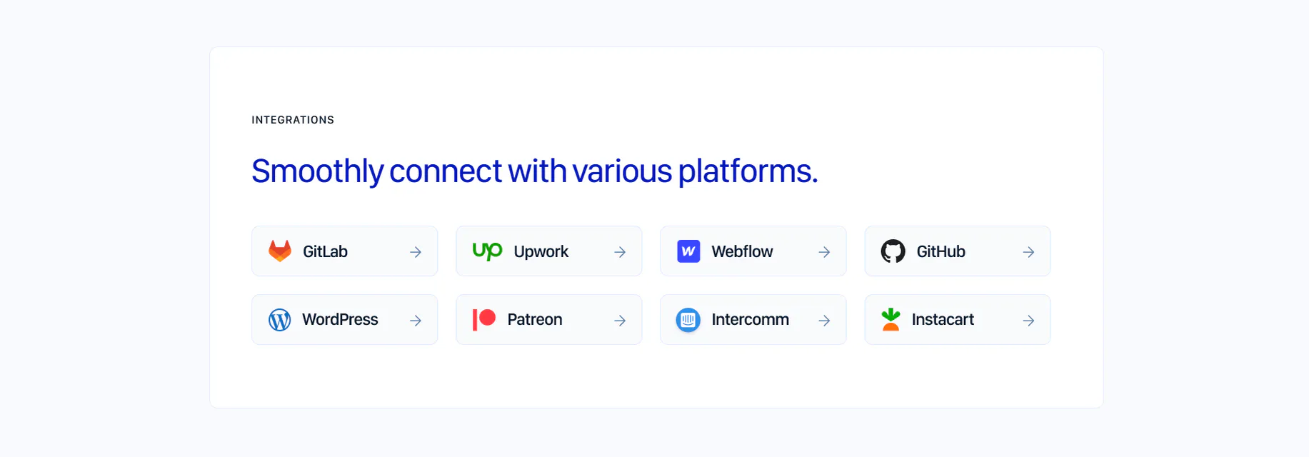 WP - Website Revamp — Integrations