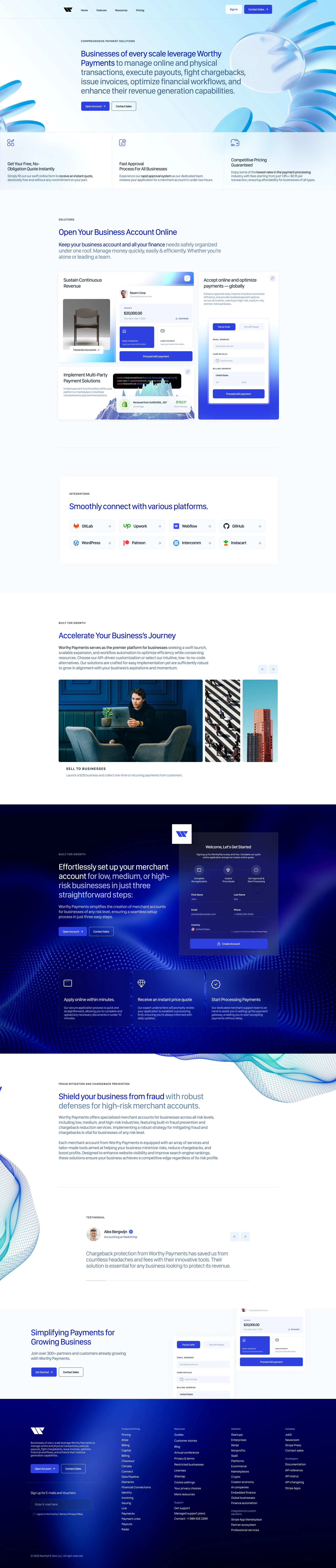 WP - Website Revamp — full desktop page